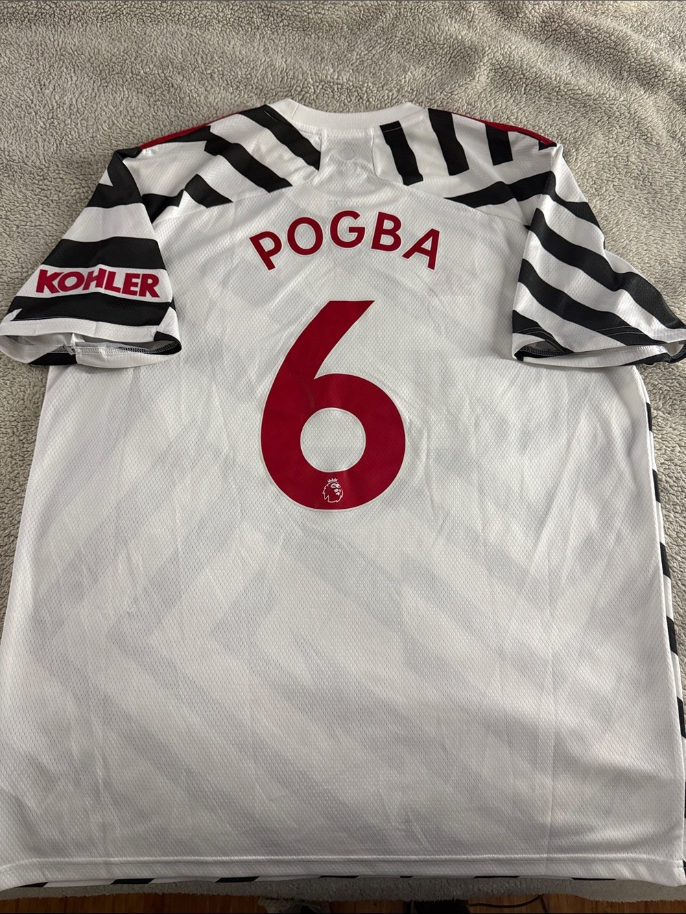 Manchester United #6 Paul Pogba 2020-21 Adidas Away Premier League Jersey